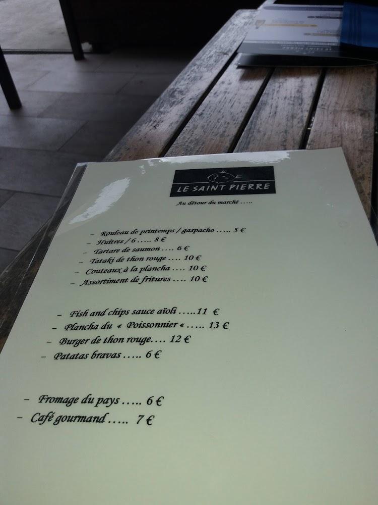 Sarl Le Saint Pierre - Menu Image 1