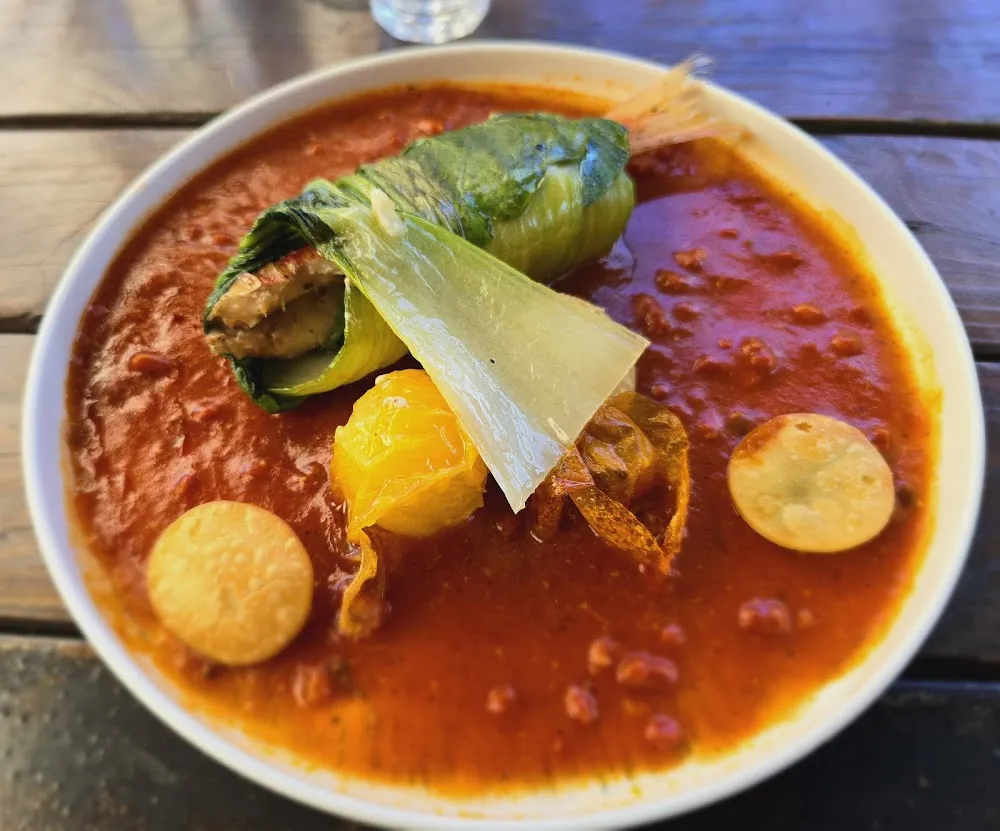 Rouget Fregolo Et Chorizo